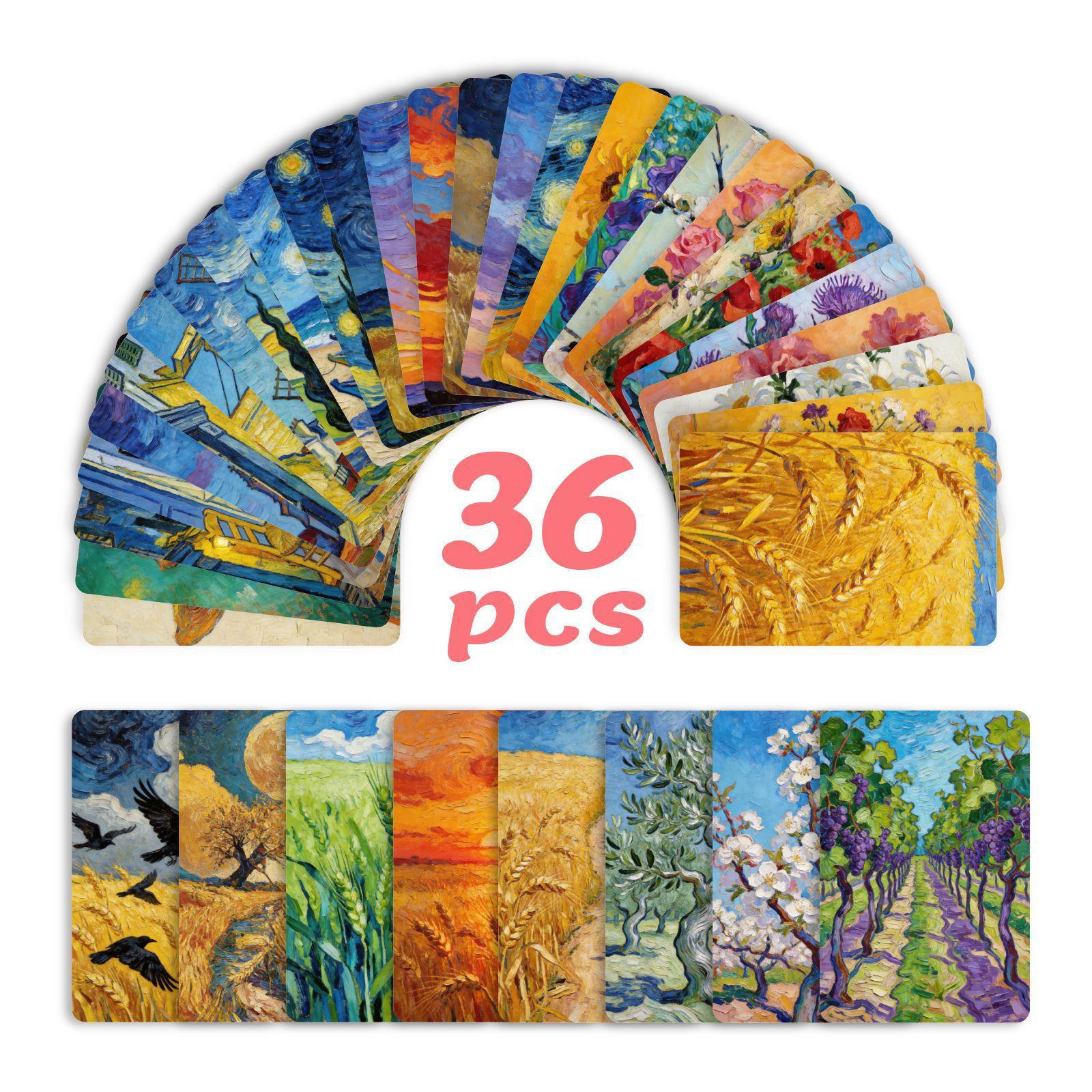 36 Van Gogh Style Oil Painting Portfolio Set Card Art Decoration Home Decoration Painting Card RXHB0555
36 Van Gogh Style Oil Painting Portfolio Set Card Art Decoration Home Decoration Painting Card RXHB0555