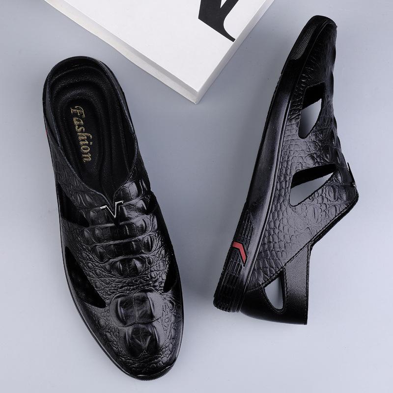 Men s shoes 2025 summer new large size solid color sandals breathable British style casual hollow leather shoes two wear driving shoes 46 чорний
Men s shoes 2025 summer new large size solid color sandals breathable British style casual hollow leather shoes two wear driving shoes 46 чорний