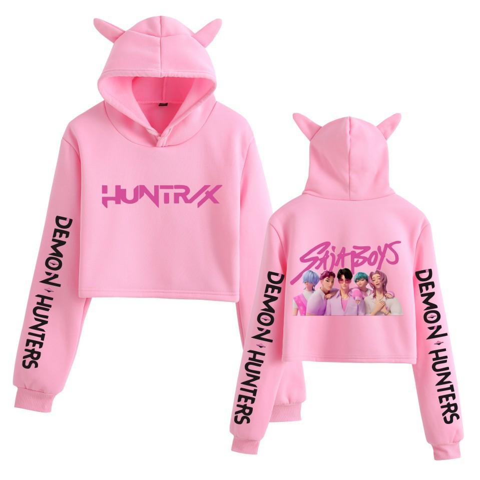Аниме K-Pop Охотники на демонов Saja Boys Укороченные топы Толстовка с кошачьими ушками С длинным рукавом Модная толстовка для девочек XXL розовый
Аниме K-Pop Охотники на демонов Saja Boys Укороченные топы Толстовка с кошачьими ушками С длинным рукавом Модная толстовка для девочек XXL розовый