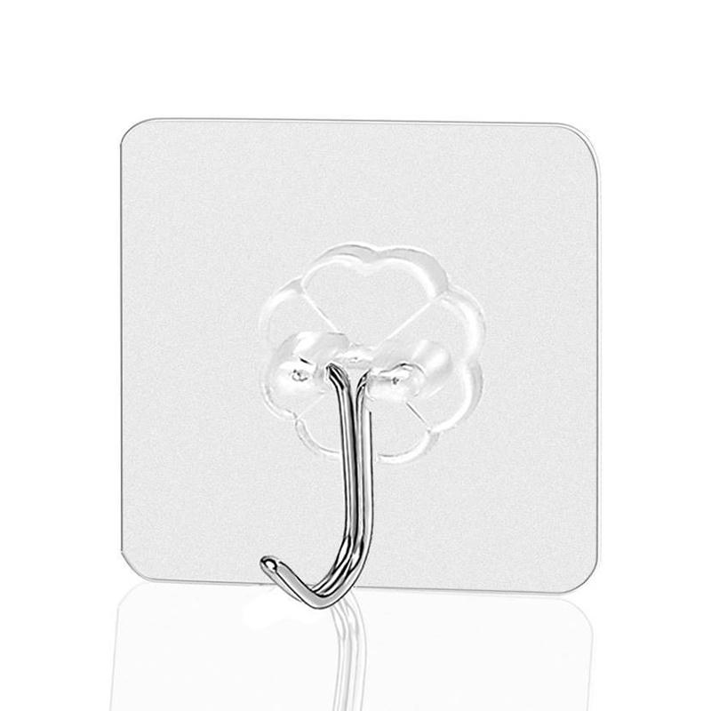 1 шт. Крючки Прозрачные Сильные Самоклеящиеся Настенные Вешалки для Двери Крючки Присоска Стойка для Тяжелых Нагрузок Присоска для Кухни Ванной