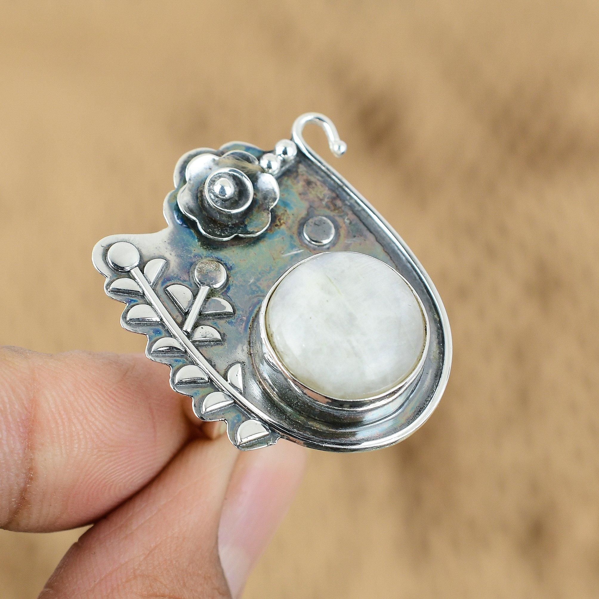 Gift For Her Natural Rainbow Moonstone Promise Flower Adjustable Ring 925 Silver Yes
Gift For Her Natural Rainbow Moonstone Promise Flower Adjustable Ring 925 Silver Yes