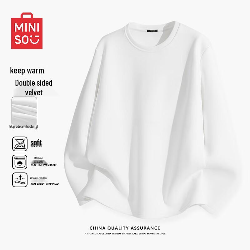 MINISO Men s Double-Sided Brushed Fleece Thermal T-Shirt 3XL
MINISO Men s Double-Sided Brushed Fleece Thermal T-Shirt 3XL