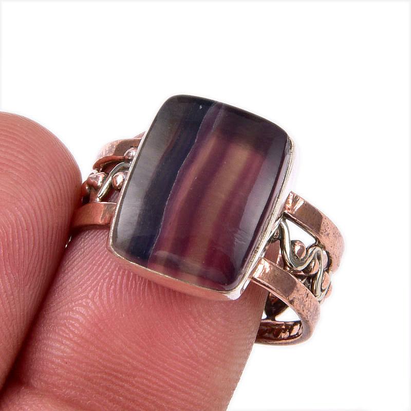 Natural Fluorite Gemstone 925 Solid Sterling Silver Gift Two Tone Ring S.9 q3Z89
Natural Fluorite Gemstone 925 Solid Sterling Silver Gift Two Tone Ring S.9 q3Z89