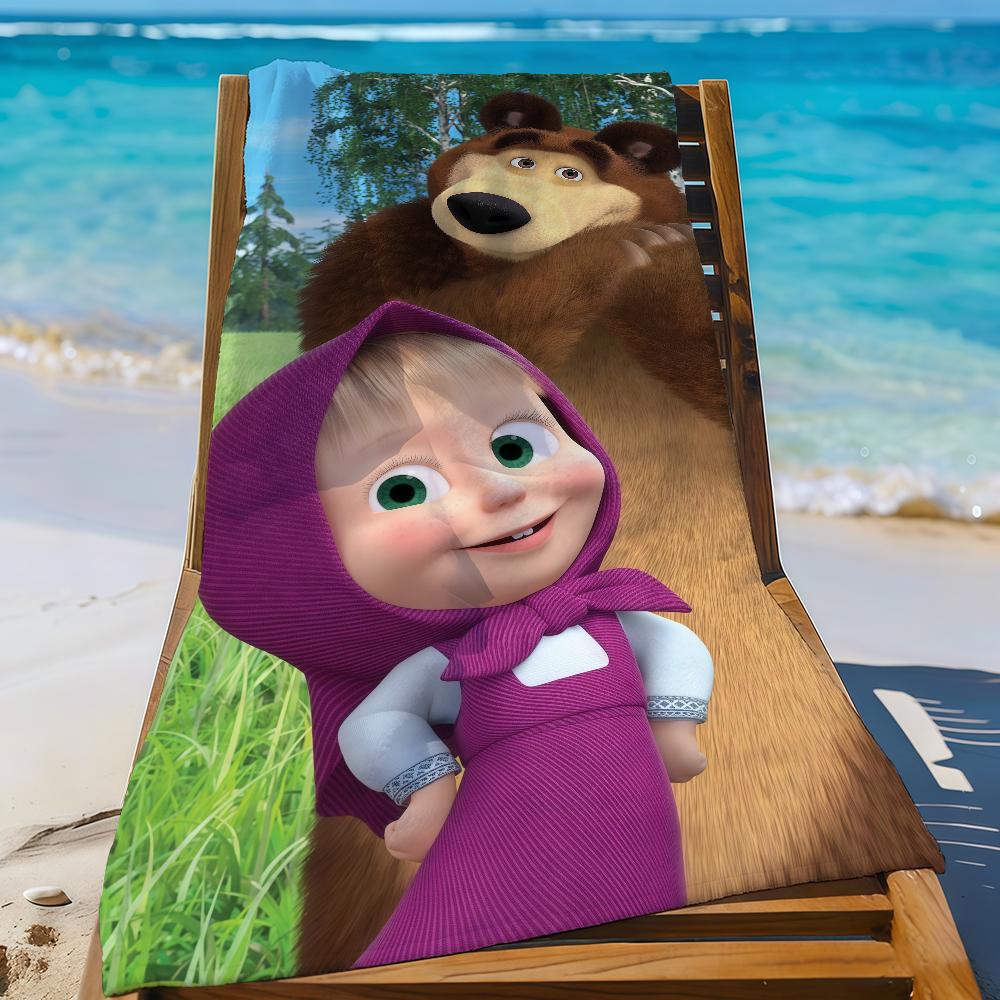 Cartoon M-Masha n the B-Bear-S Towel Sports Quick Dry Travel Camping Gear Sandproof Soft Light Large Beach Towel W30*H60(CM)
Cartoon M-Masha n the B-Bear-S Towel Sports Quick Dry Travel Camping Gear Sandproof Soft Light Large Beach Towel W30*H60(CM)