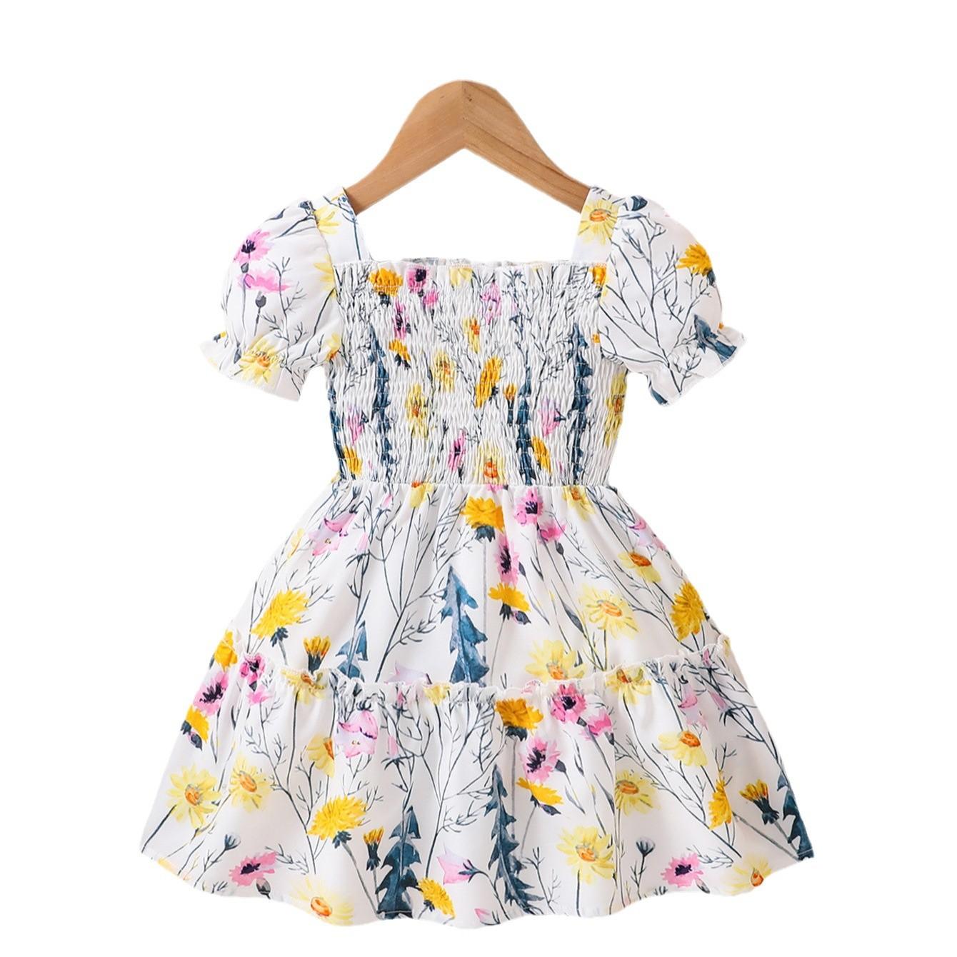 Детское платье с короткими рукавами и цветочным принтом, летнее милое платье принцессы для девочек 100cm светло-желтого
Детское платье с короткими рукавами и цветочным принтом, летнее милое платье принцессы для девочек 100cm светло-желтого