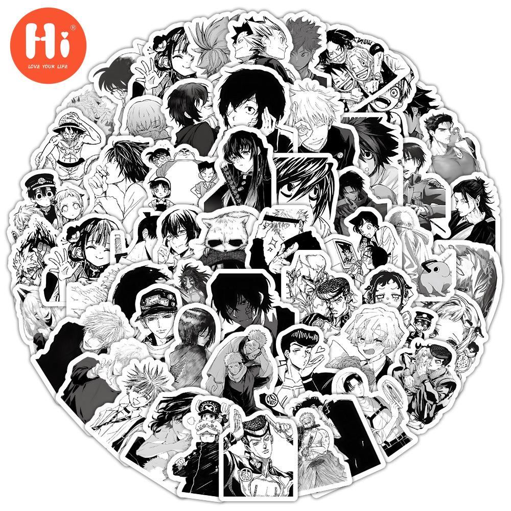 100 черно-белых аниме-наклеек для украшения багажа, нот для гитары, детских водонепроницаемых наклеек
100 черно-белых аниме-наклеек для украшения багажа, нот для гитары, детских водонепроницаемых наклеек