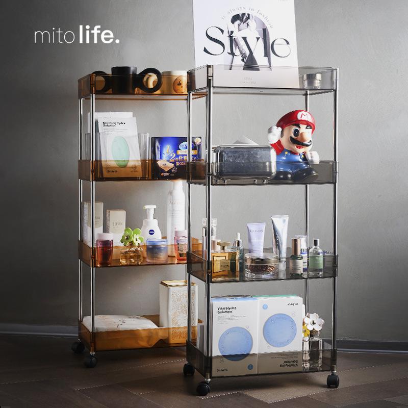 Transparent Multi-Layer Trolley Shelf for Bedroom or Dorm Snacks and Storage 2 Layers
Transparent Multi-Layer Trolley Shelf for Bedroom or Dorm Snacks and Storage 2 Layers