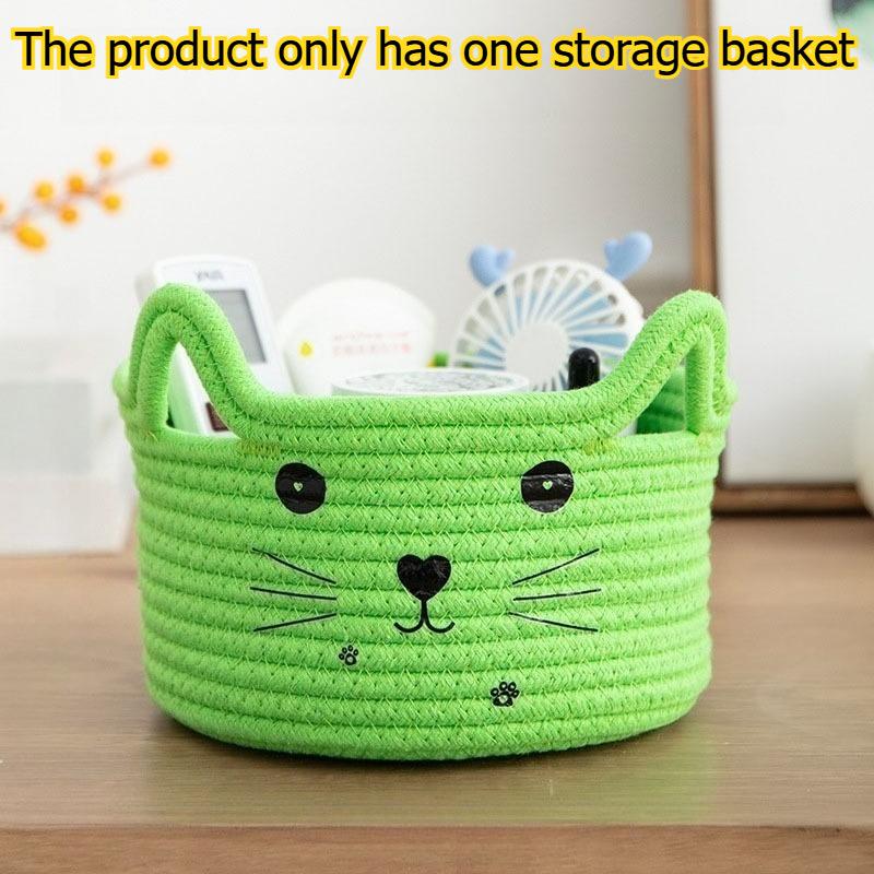 1pcs Cotton Rope Storage Basket Desktop Cosmetic Toy Organizer Home Clutter Storage Bin Cute Animal Pattern Woven Basket зелёный
1pcs Cotton Rope Storage Basket Desktop Cosmetic Toy Organizer Home Clutter Storage Bin Cute Animal Pattern Woven Basket зелёный