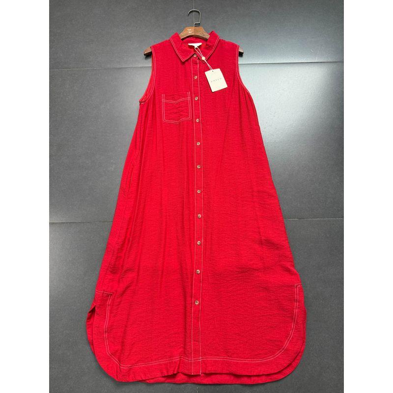 Foreign Trade Order Entr0 Simple Shirt Collar Sleeveless Dress Simple A Word Swing Slimming Dress Red L
Foreign Trade Order Entr0 Simple Shirt Collar Sleeveless Dress Simple A Word Swing Slimming Dress Red L