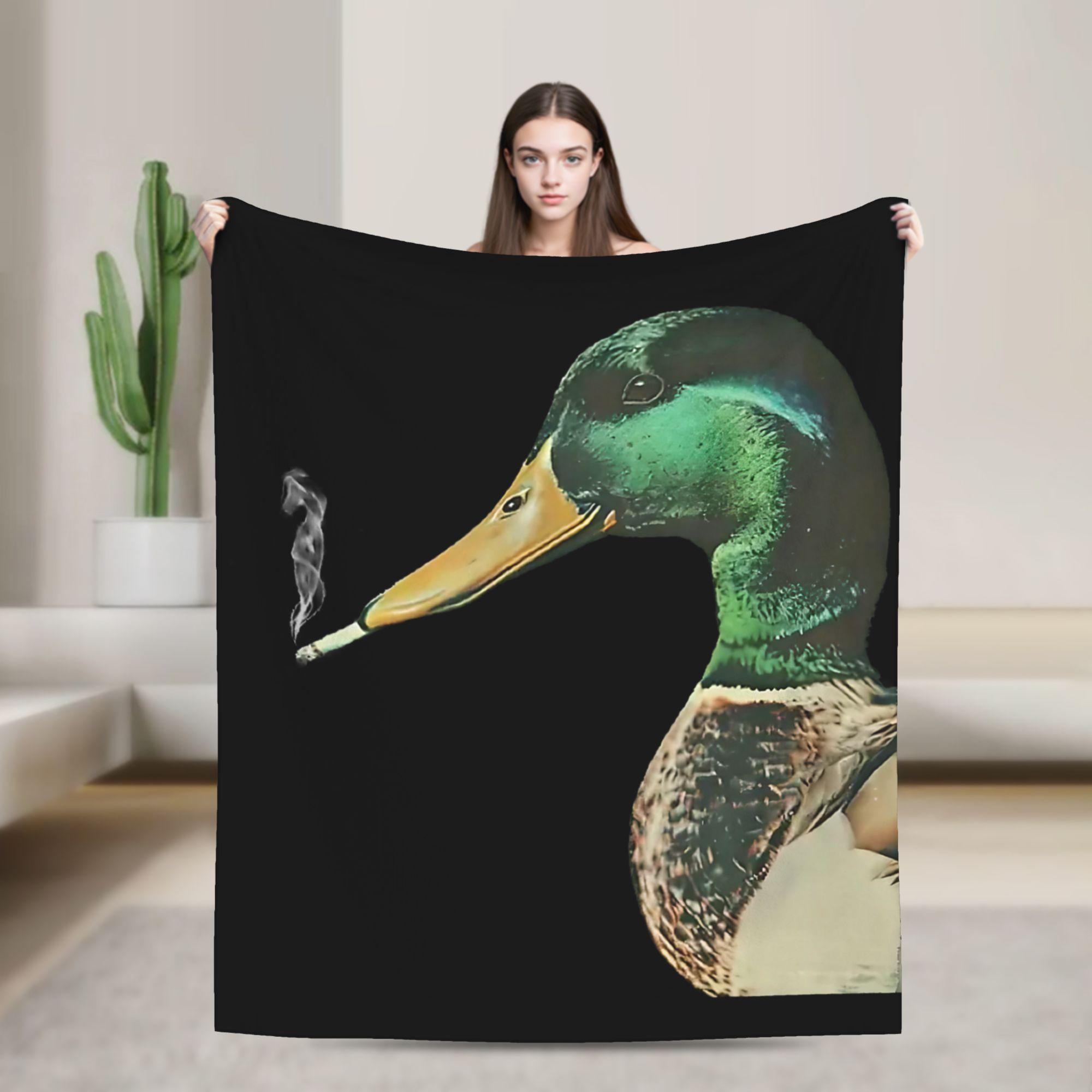 Mallard Smoking Cigarette Meme Funny Mallard Duck Soft Warm Blankets Plush Throw Blanket Living Room Flannel Bedspread Bed Cover 75x100cm (30x40inch)
Mallard Smoking Cigarette Meme Funny Mallard Duck Soft Warm Blankets Plush Throw Blanket Living Room Flannel Bedspread Bed Cover 75x100cm (30x40inch)