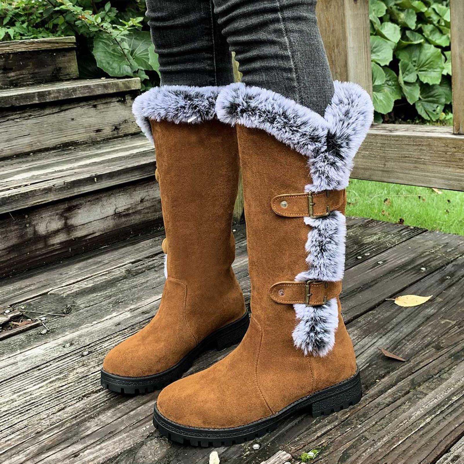 Knee High Boots For Women Wide Calf Suede Plush And Warm Women S Long Boots Fashionable And Casual Thick Heel Shoes For Woman 36 коричневый
Knee High Boots For Women Wide Calf Suede Plush And Warm Women S Long Boots Fashionable And Casual Thick Heel Shoes For Woman 36 коричневый