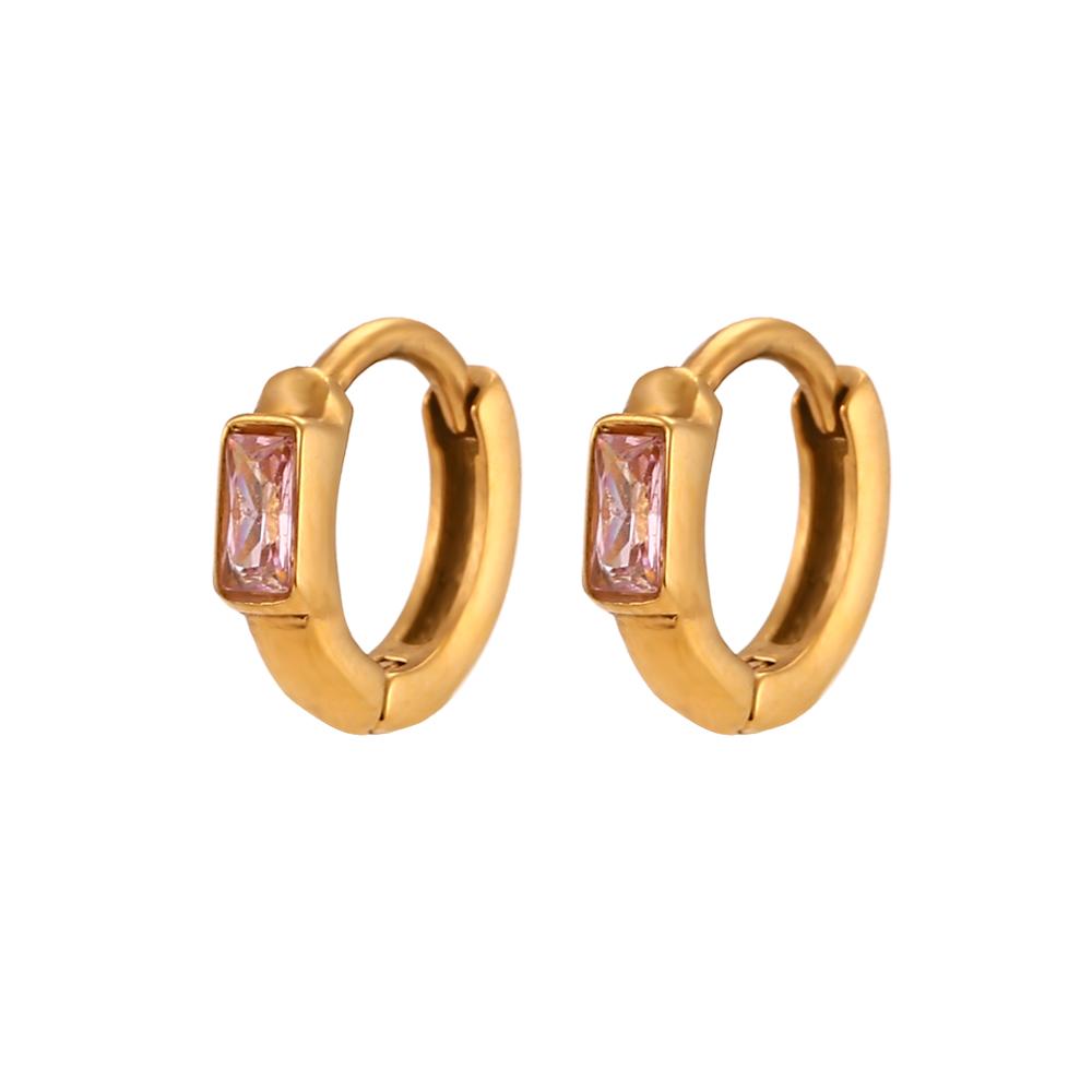 E.B.belle Dainty Cute Girl s Mini Size Hoop Earrings Square Shape 3A Zircon Stone Gold PLated Stainless Steel Huggies Earring розовый
E.B.belle Dainty Cute Girl s Mini Size Hoop Earrings Square Shape 3A Zircon Stone Gold PLated Stainless Steel Huggies Earring розовый