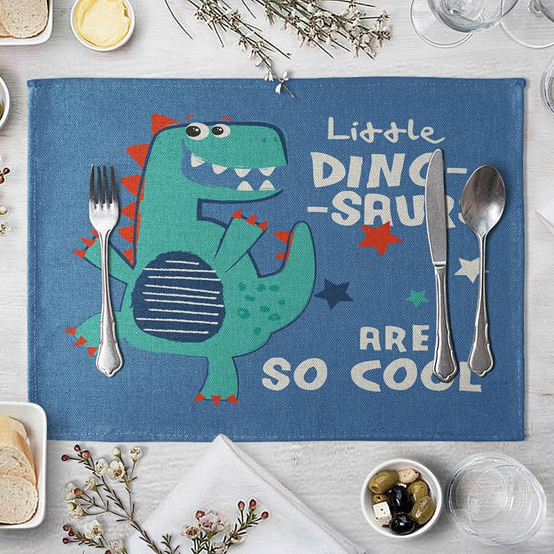 30x45cm Cute Dinosaur Linen Placemat for Table Creative Cartoon Animal Dining Table Mat Music Funny Dino Dinner Bowl Cup Coaster 2pcs 30x45cm
30x45cm Cute Dinosaur Linen Placemat for Table Creative Cartoon Animal Dining Table Mat Music Funny Dino Dinner Bowl Cup Coaster 2pcs 30x45cm