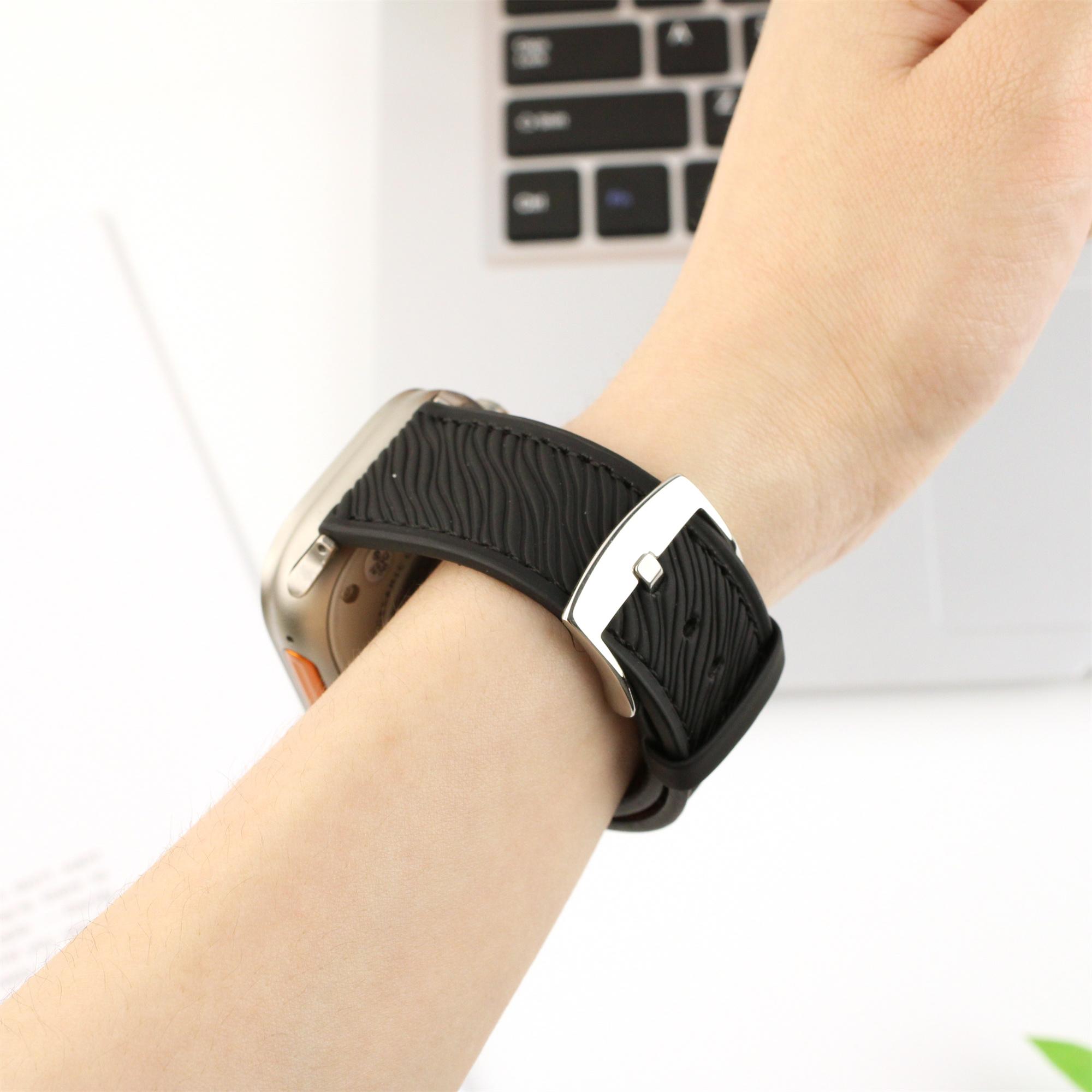 Watch Band For Apple Watch Series 10 9 8 7 SE 6 5 4 3 2 1 42mm 41mm 40mm 38mm Quick Release Buckle Dragon Scale Texture Leather Strap Wine Red
Watch Band For Apple Watch Series 10 9 8 7 SE 6 5 4 3 2 1 42mm 41mm 40mm 38mm Quick Release Buckle Dragon Scale Texture Leather Strap Wine Red