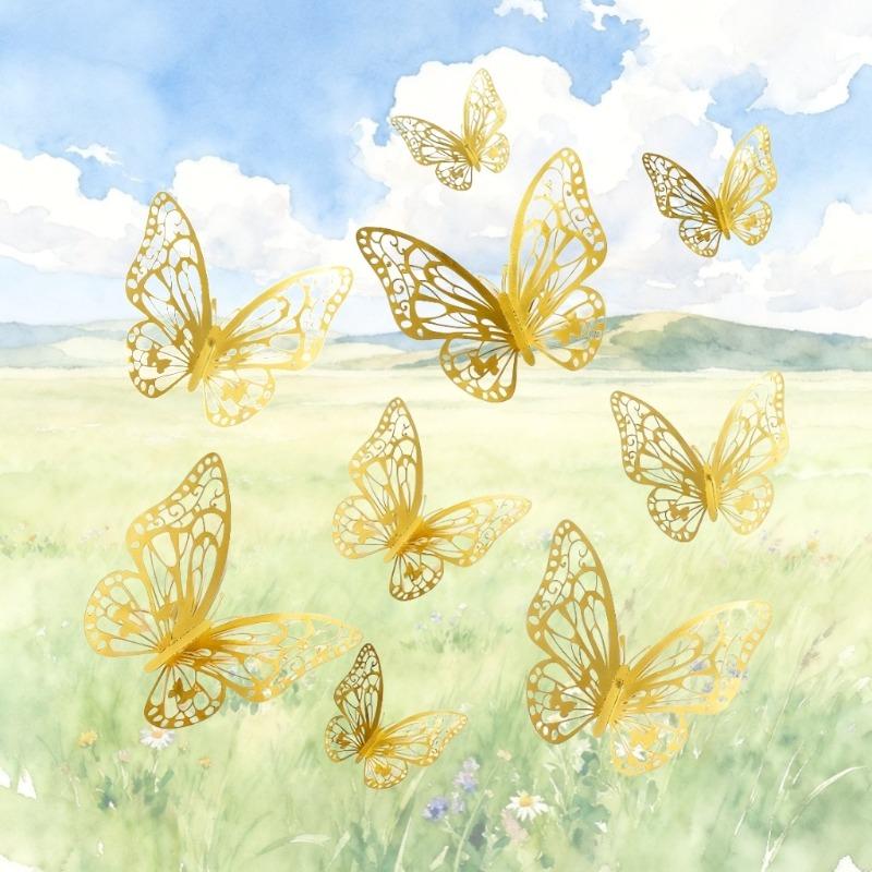 Colorful 3D Butterfly Wall Stickers for Children Room Kids Room Decor Wedding Decoration Living Room Wall Decals Bedroom 1bag(12pcs)
Colorful 3D Butterfly Wall Stickers for Children Room Kids Room Decor Wedding Decoration Living Room Wall Decals Bedroom 1bag(12pcs)