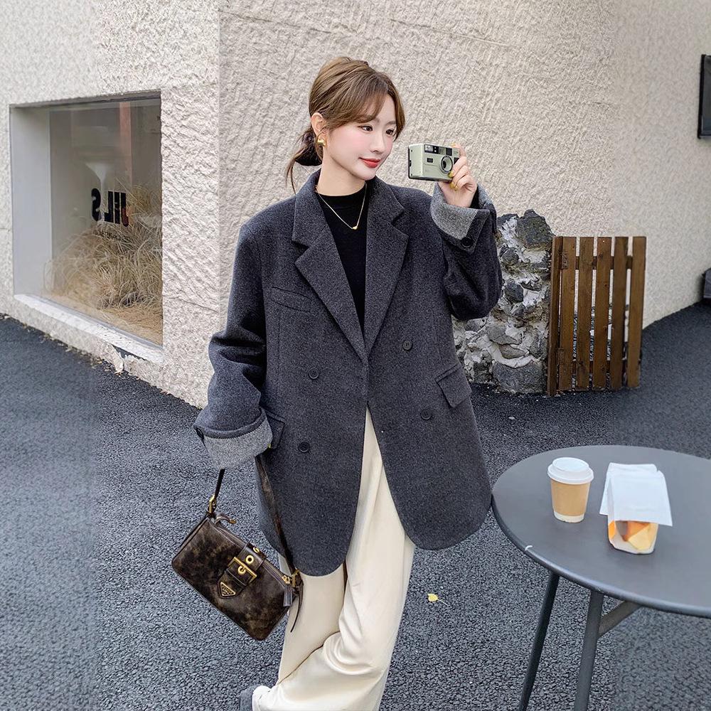 2024 Women s Double-Breasted Korean Style Wool Coat - Chic & Versatile Winter Fashion Large серый
2024 Women s Double-Breasted Korean Style Wool Coat - Chic & Versatile Winter Fashion Large серый