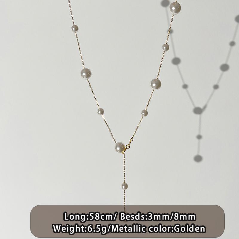2026 New Design Elegant Imitation Pearl Tassel Necklace With Multiple Ways of Wearing Trendy Jewelry Accessories For Women Girls
2026 New Design Elegant Imitation Pearl Tassel Necklace With Multiple Ways of Wearing Trendy Jewelry Accessories For Women Girls