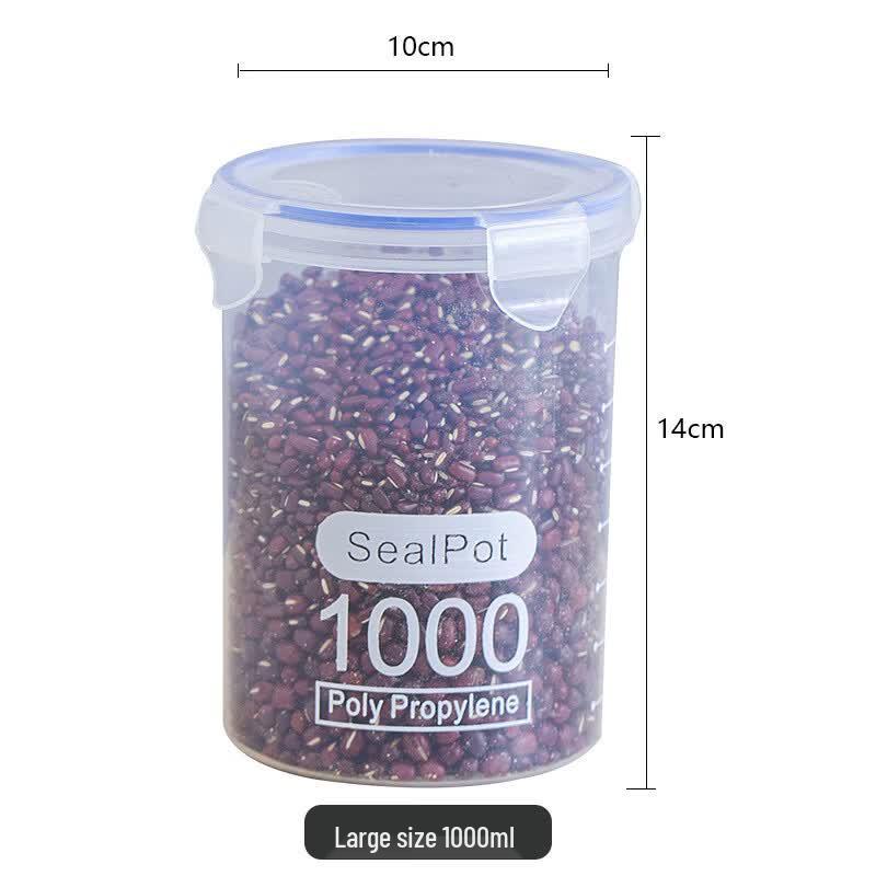 ZISIZ 1000ML Transparent Plastic Food Storage Jar Set
ZISIZ 1000ML Transparent Plastic Food Storage Jar Set