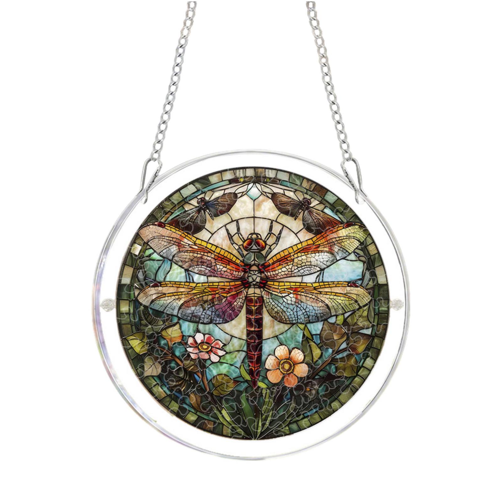 20cm 2D Acrylic Puzzle Suncatcher Hanging Ornament Garden Decoration with Dragonfly Design Indoor Outdoor Display Window Hanging One Size
20cm 2D Acrylic Puzzle Suncatcher Hanging Ornament Garden Decoration with Dragonfly Design Indoor Outdoor Display Window Hanging One Size