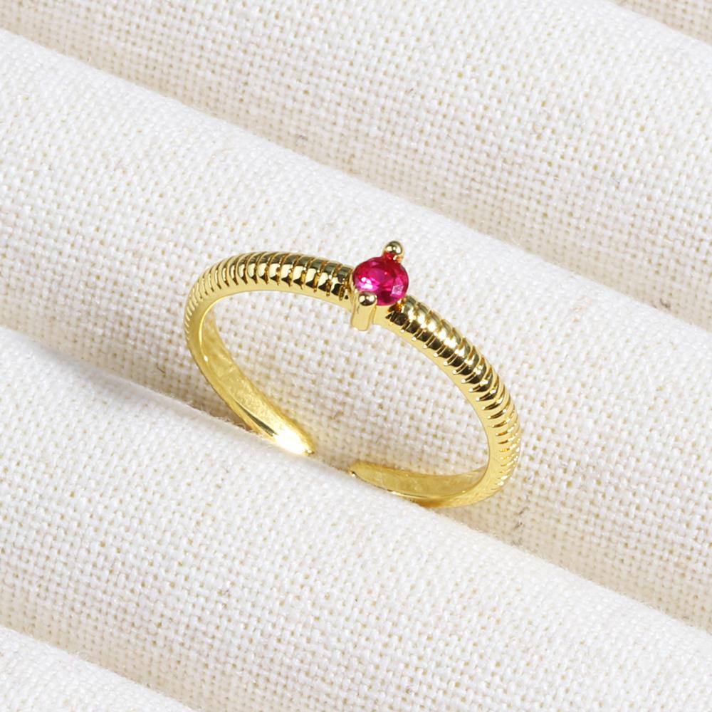 Rose Red Zircon Rings For Women Minimalism 18K Gold Plated Finger Dainty Jewelry Valentine Gifts For Girlfriend anillos mujer
Rose Red Zircon Rings For Women Minimalism 18K Gold Plated Finger Dainty Jewelry Valentine Gifts For Girlfriend anillos mujer