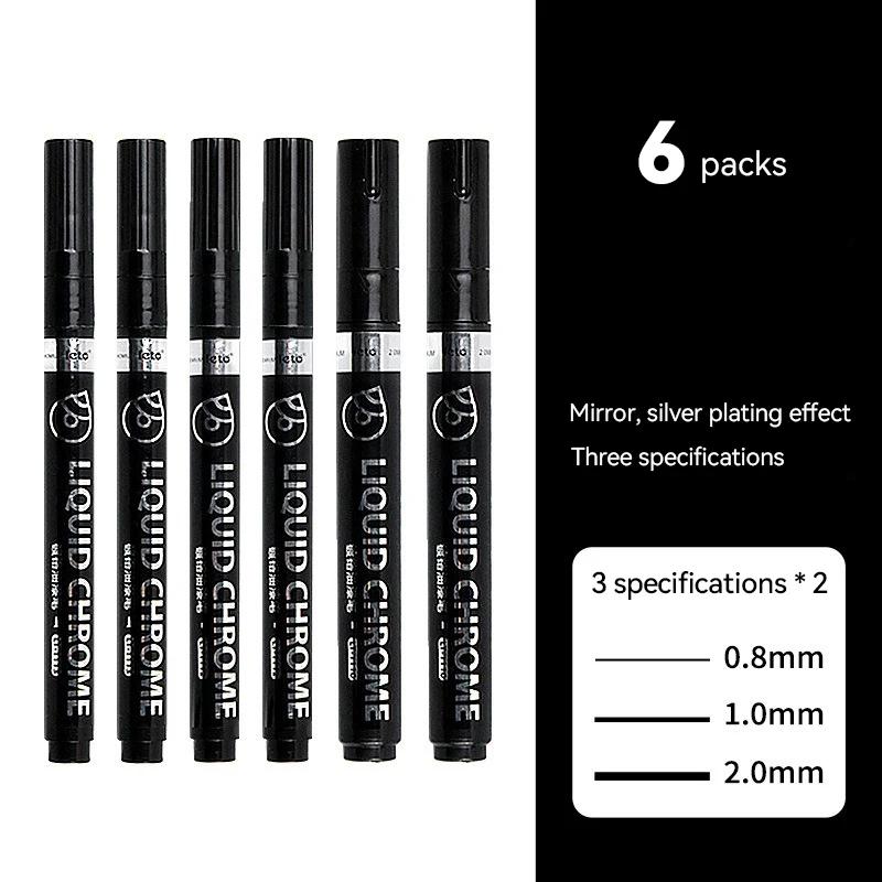 0.8/1/2 mm Chrome Mirror Marker Pen DIY Reflective Liquid Paint Pen SILVER Paint Marker Touch Up Metal Model Painting Marking
0.8/1/2 mm Chrome Mirror Marker Pen DIY Reflective Liquid Paint Pen SILVER Paint Marker Touch Up Metal Model Painting Marking