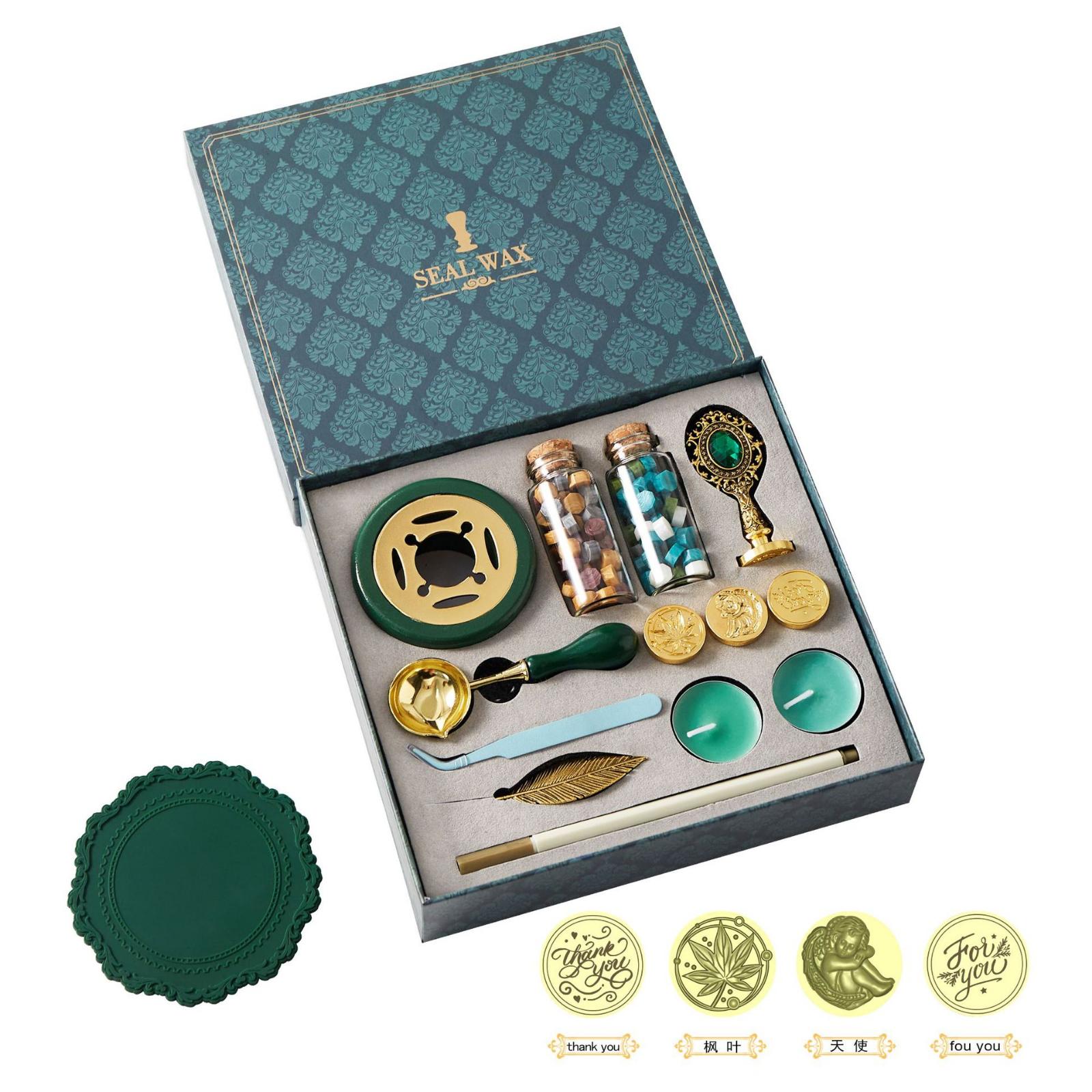 Wax Seal Stamp Kit with Sealing Wax Beads and Accessories for Envelope Decoration and Letter Sealing Classic Style One Size
Wax Seal Stamp Kit with Sealing Wax Beads and Accessories for Envelope Decoration and Letter Sealing Classic Style One Size
