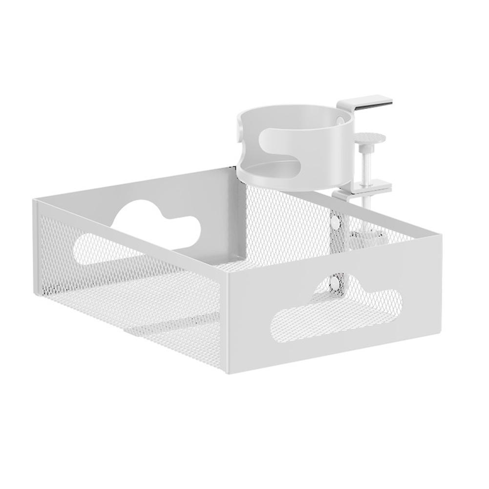 Table Management Tray with Sturdy C-Clamp 360 Spin Hidden Storage Box Desk Cup Holder for Office School Home Accessories білий
Table Management Tray with Sturdy C-Clamp 360 Spin Hidden Storage Box Desk Cup Holder for Office School Home Accessories білий