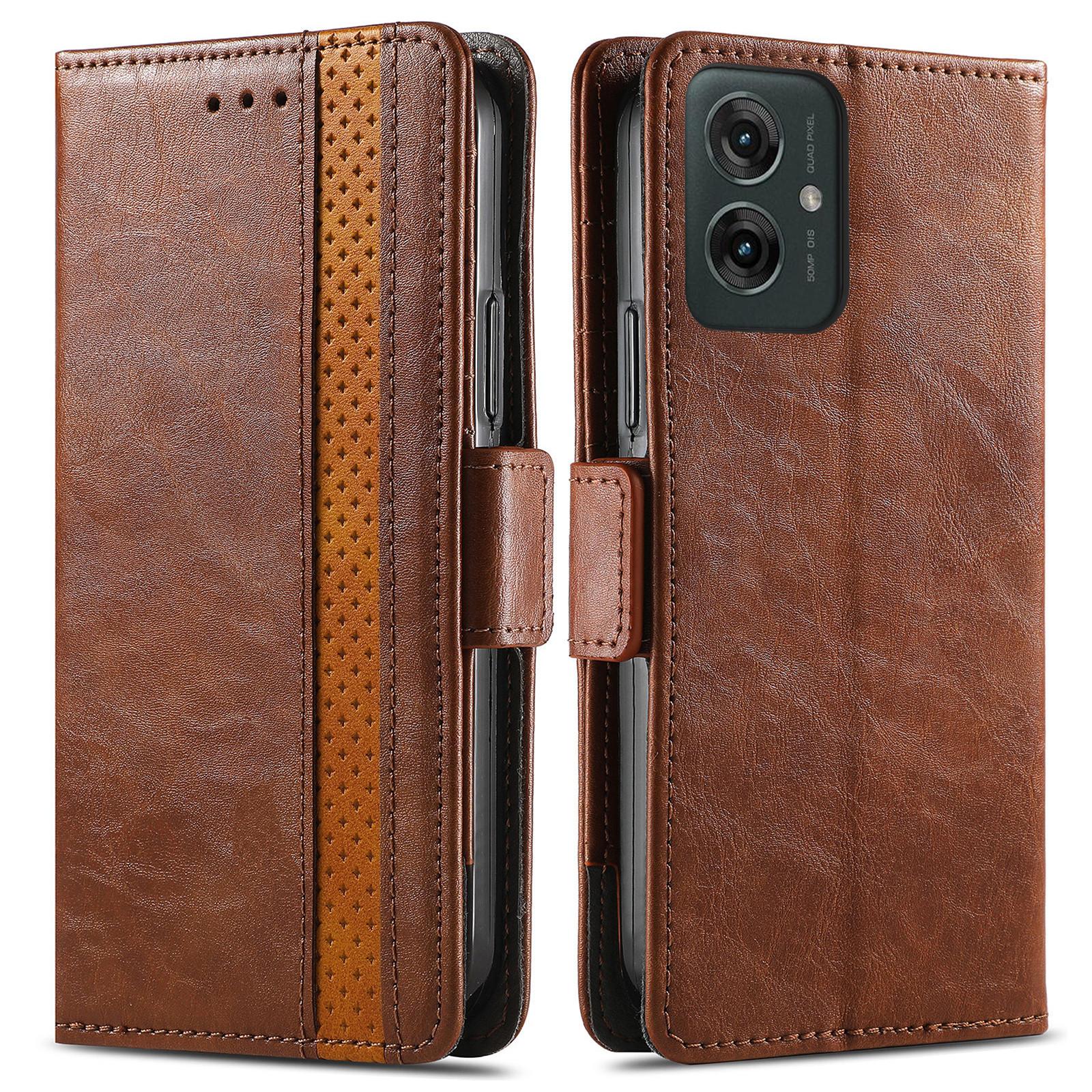 For Motorola Moto G55 5G Phone Cases CASENEO PU Leather Cover Stand with RFID Blocking Wallet Dark Brown
For Motorola Moto G55 5G Phone Cases CASENEO PU Leather Cover Stand with RFID Blocking Wallet Dark Brown
