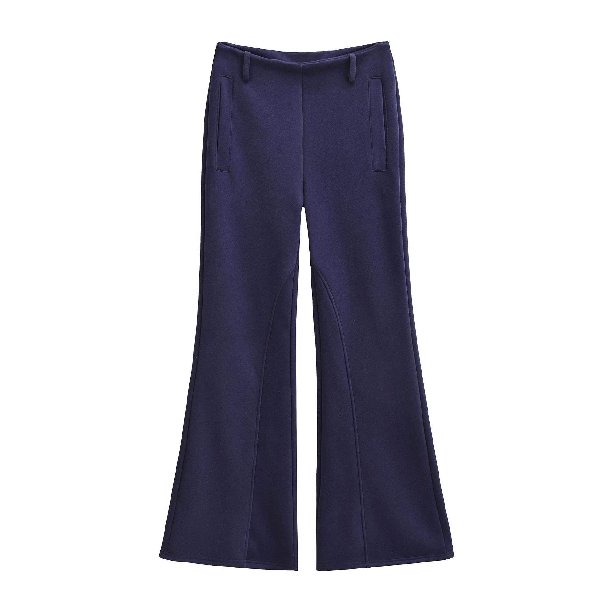 Light Gray Fleece-Lined Low Waist Flared Casual Women s Pants - Autumn Style, Slimming, Versatile, Relaxed Fit Extra Large темно-синього кольору
Light Gray Fleece-Lined Low Waist Flared Casual Women s Pants - Autumn Style, Slimming, Versatile, Relaxed Fit Extra Large темно-синього кольору