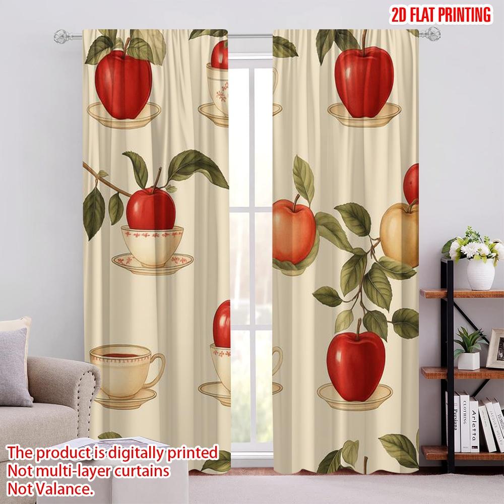 2pcs,2D plane printing Creative Curtains Tea Apple Harmony Durable 100% Polyester Fabric (without rod) Holiday for Bedroom & 52.50 × 116.00 cm 2 pcs
2pcs,2D plane printing Creative Curtains Tea Apple Harmony Durable 100% Polyester Fabric (without rod) Holiday for Bedroom & 52.50 × 116.00 cm 2 pcs