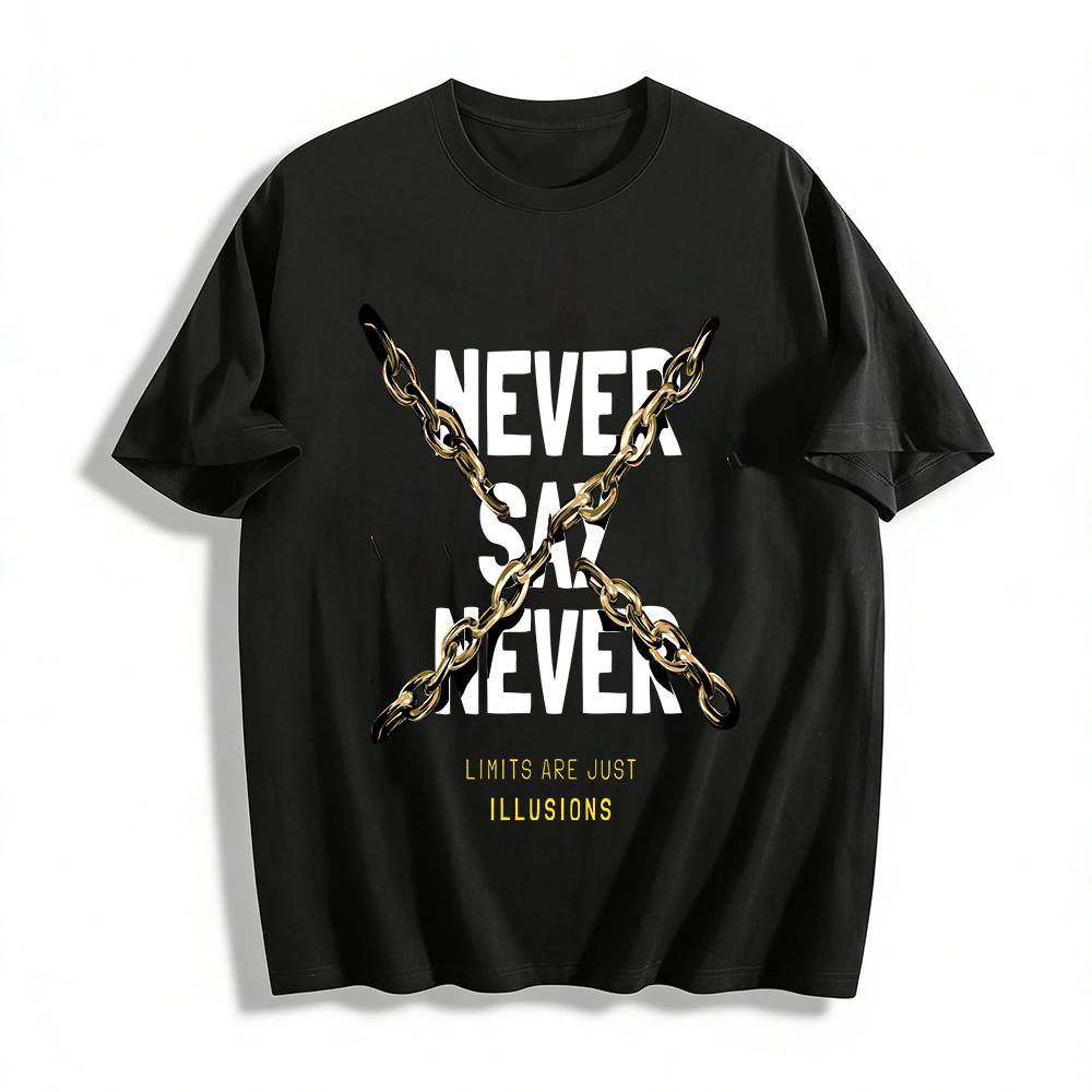 Motivational Broken Chain Print Casual Statement Top For All Pure cotton T-shirt XXS
Motivational Broken Chain Print Casual Statement Top For All Pure cotton T-shirt XXS