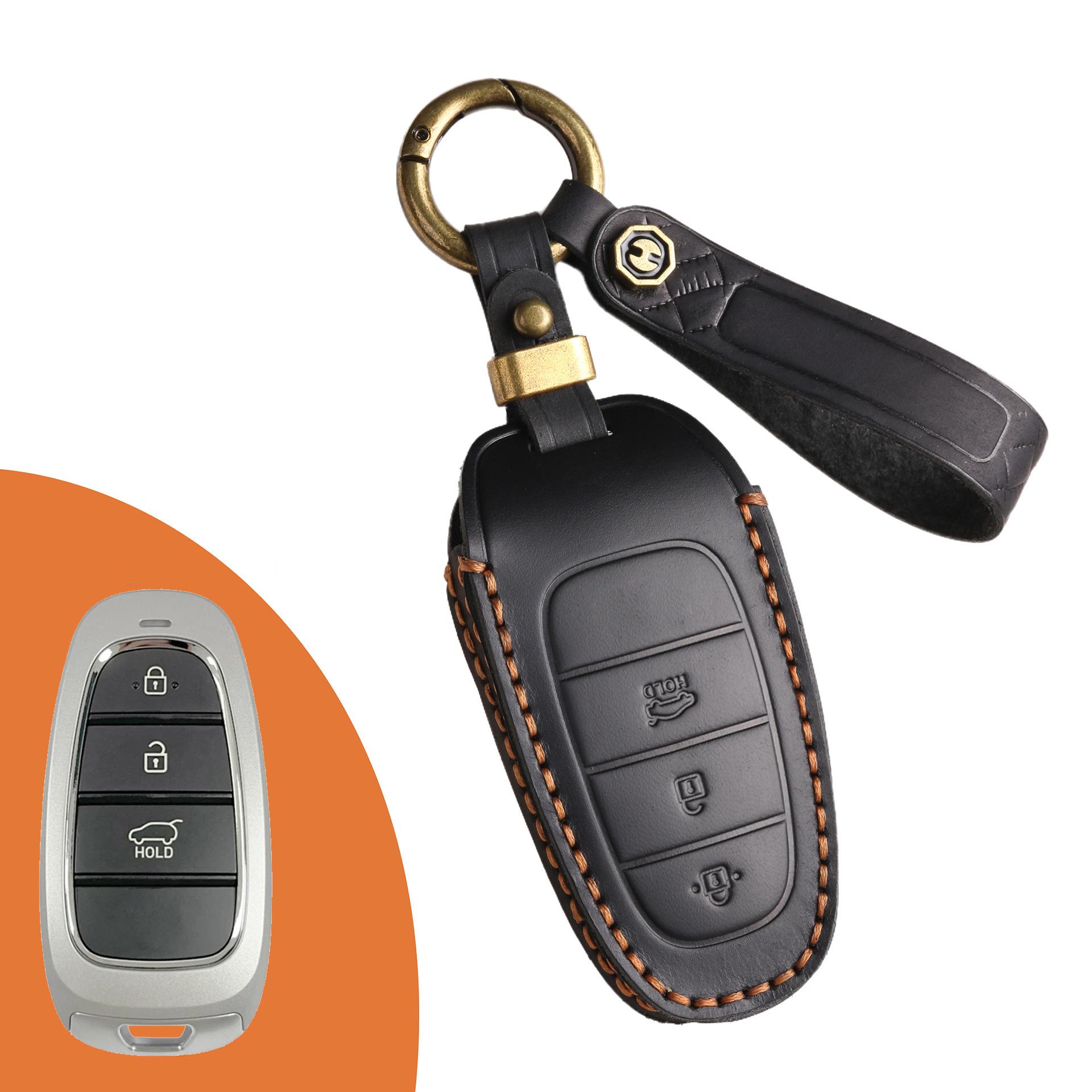 Car key case Suitable for modern car key case STARIA/SONATA Sonata leather protective case buckle
Car key case Suitable for modern car key case STARIA/SONATA Sonata leather protective case buckle