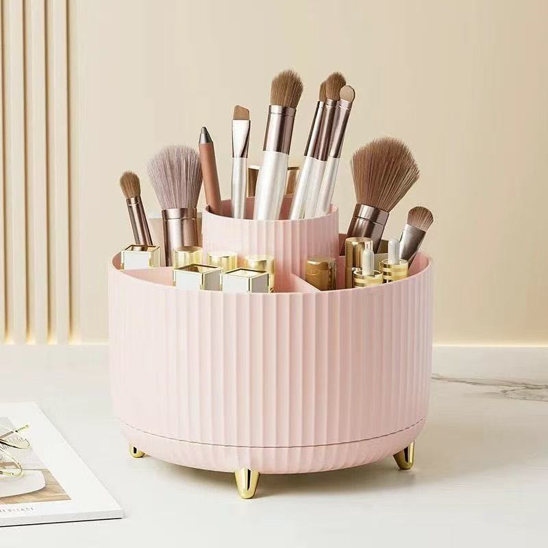 360° Rotating Makeup Organizer Large Capacity-Plastic Cosmetic Storage Box for Brushes Lipstick Eyebrow Pencil-Desktop Holder рожевий
360° Rotating Makeup Organizer Large Capacity-Plastic Cosmetic Storage Box for Brushes Lipstick Eyebrow Pencil-Desktop Holder рожевий