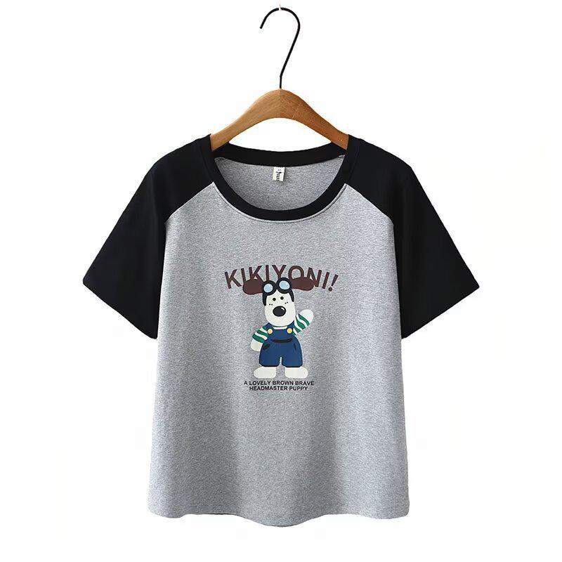 Plus Size Cartoon Girl Summer T-Shirt - Short Sleeve Pullover 2025 2XL серый/чёрный
Plus Size Cartoon Girl Summer T-Shirt - Short Sleeve Pullover 2025 2XL серый/чёрный