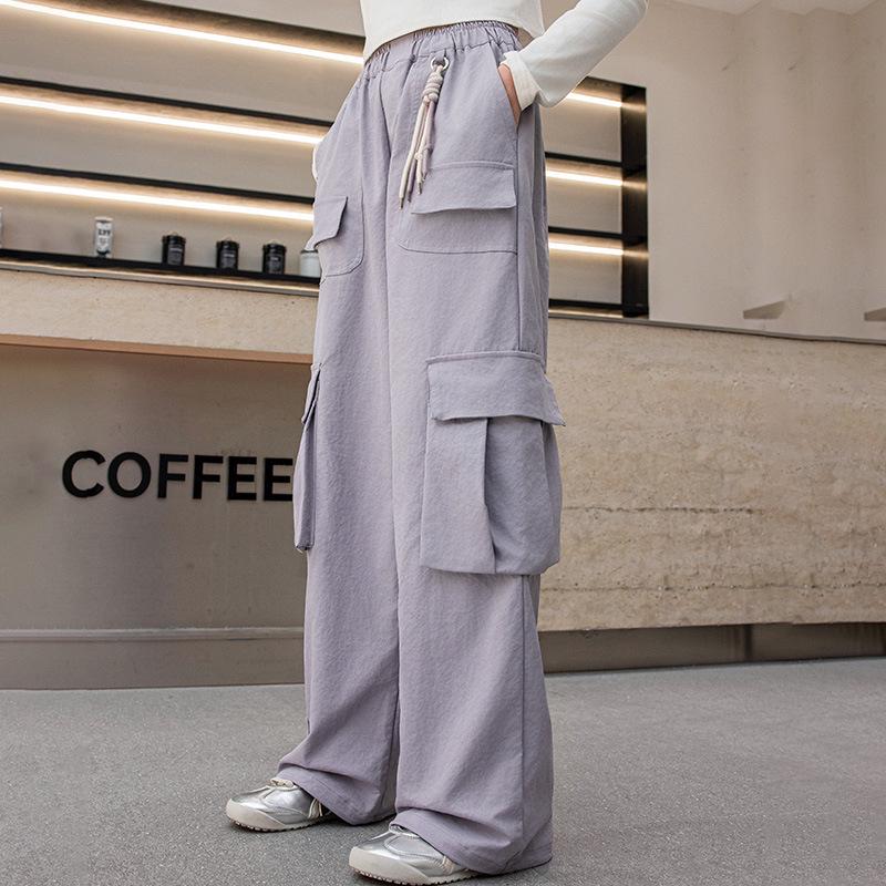 Spring/Autumn Junior High Girls Stylish Wide-Leg Pants - Loose Fit for Teens M фиолетовый
Spring/Autumn Junior High Girls Stylish Wide-Leg Pants - Loose Fit for Teens M фиолетовый