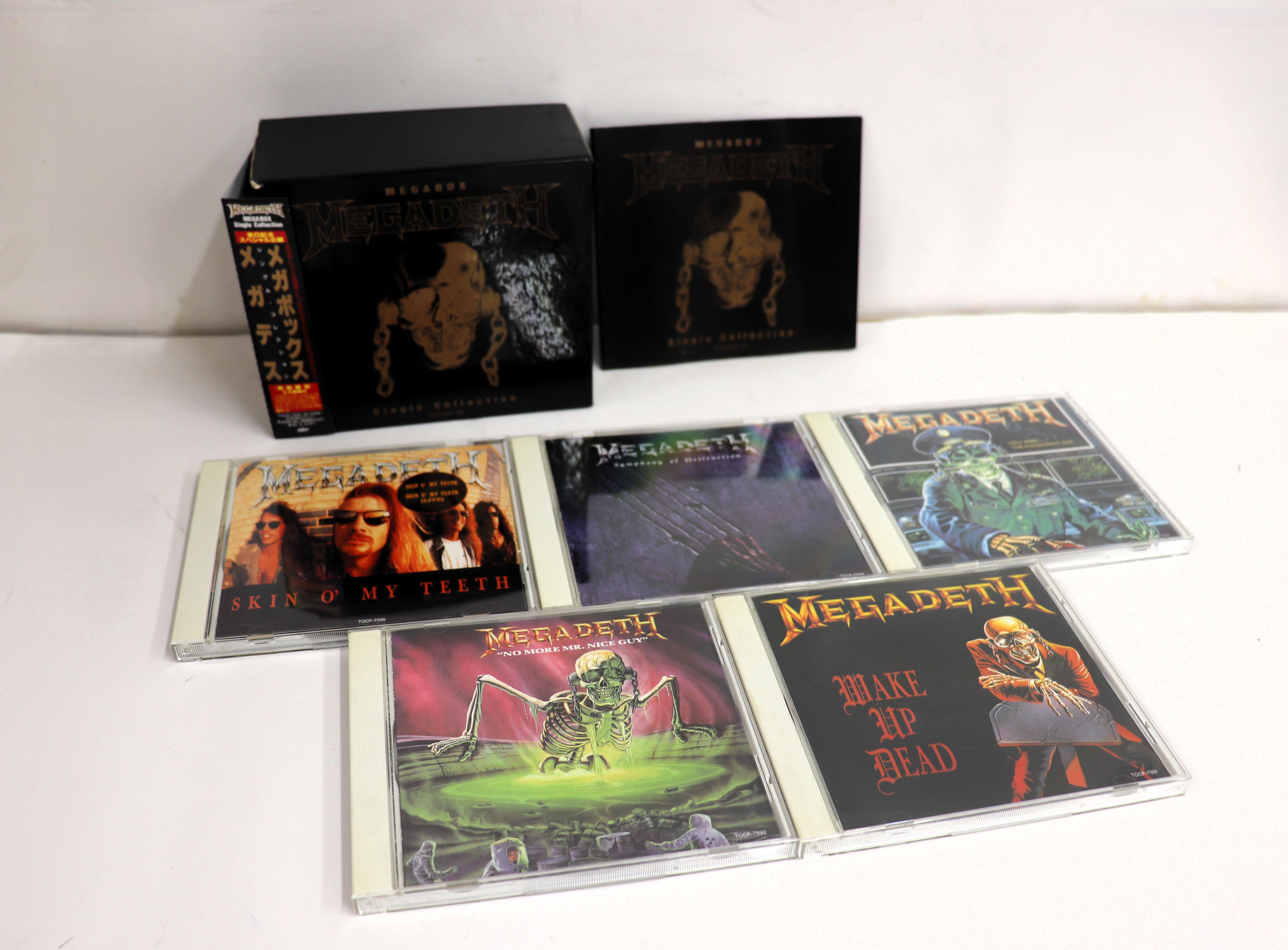CD MEGADETH - Megabox Single Collection TOCP759195 Capitol Records 1993 Japan Obi Metal Used
CD MEGADETH - Megabox Single Collection TOCP759195 Capitol Records 1993 Japan Obi Metal Used