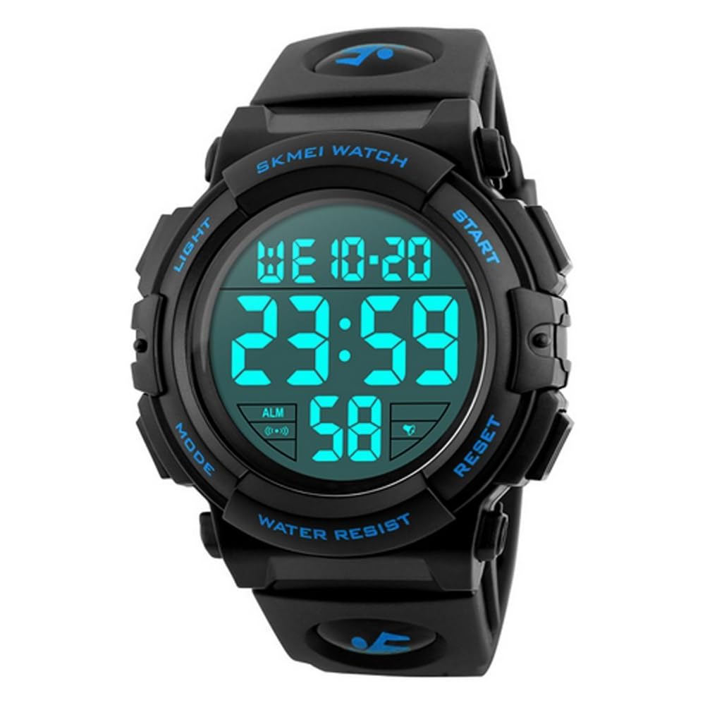 Timever Digital Sports Watch Men s Waterproof LED Alarm Stopwatch Large Display with Japanese Manual
Timever Digital Sports Watch Men s Waterproof LED Alarm Stopwatch Large Display with Japanese Manual