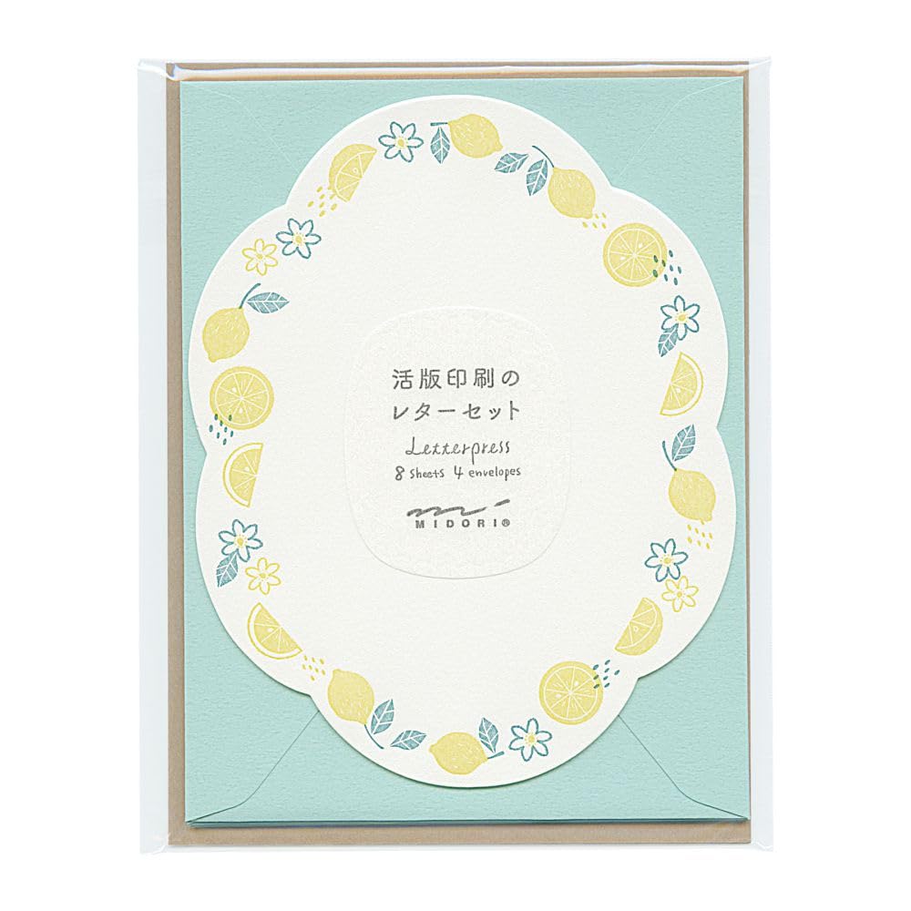 Midori Letter Set Letterpress Lemon 86492006 492, Die-Cut, Pattern,
Midori Letter Set Letterpress Lemon 86492006 492, Die-Cut, Pattern,