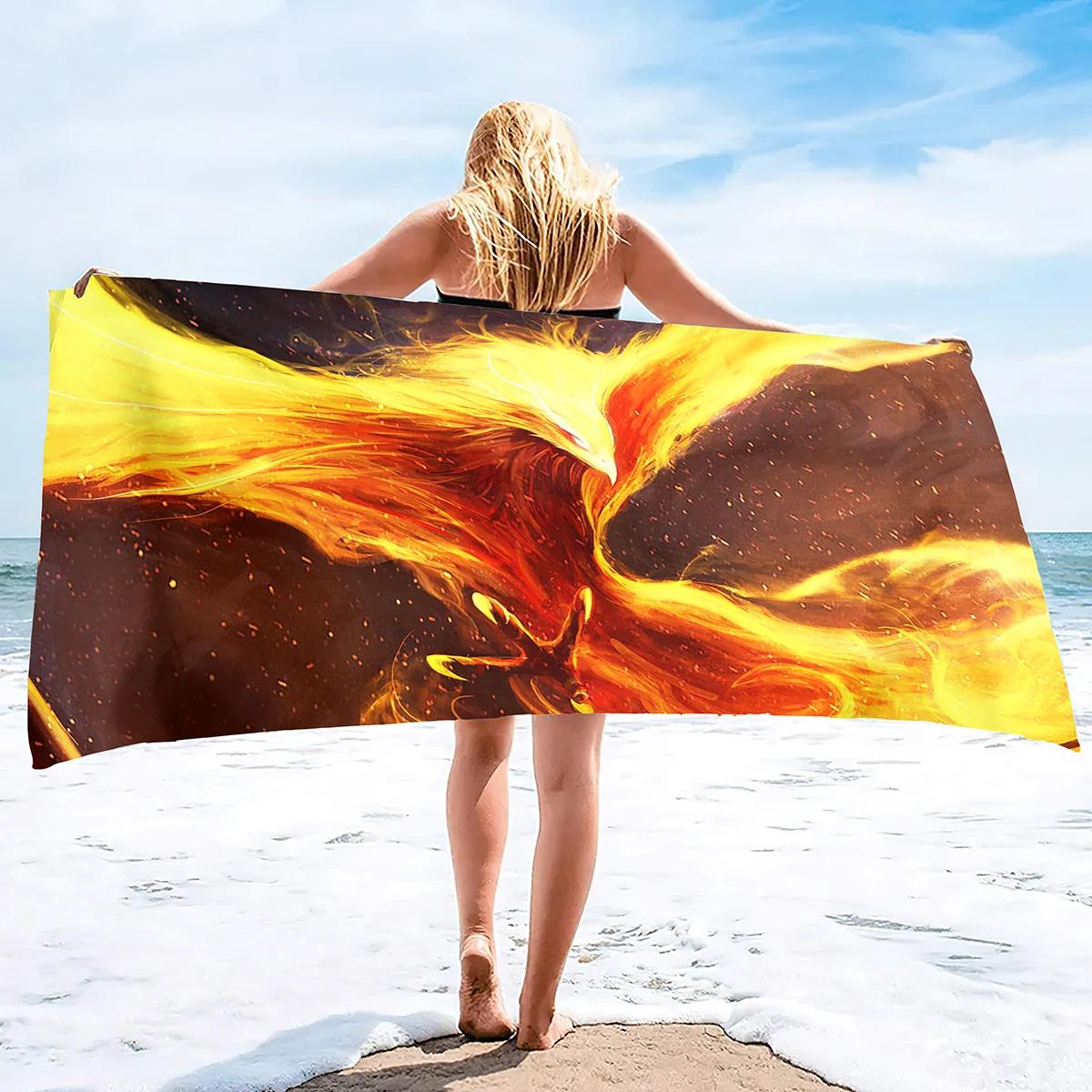 Phoenix Print Beach Towel Microfiber Oversized Travel Towels Lightweight Compact Beach Accessories for Swimming Camping Holiday W40*H60(CM)
Phoenix Print Beach Towel Microfiber Oversized Travel Towels Lightweight Compact Beach Accessories for Swimming Camping Holiday W40*H60(CM)