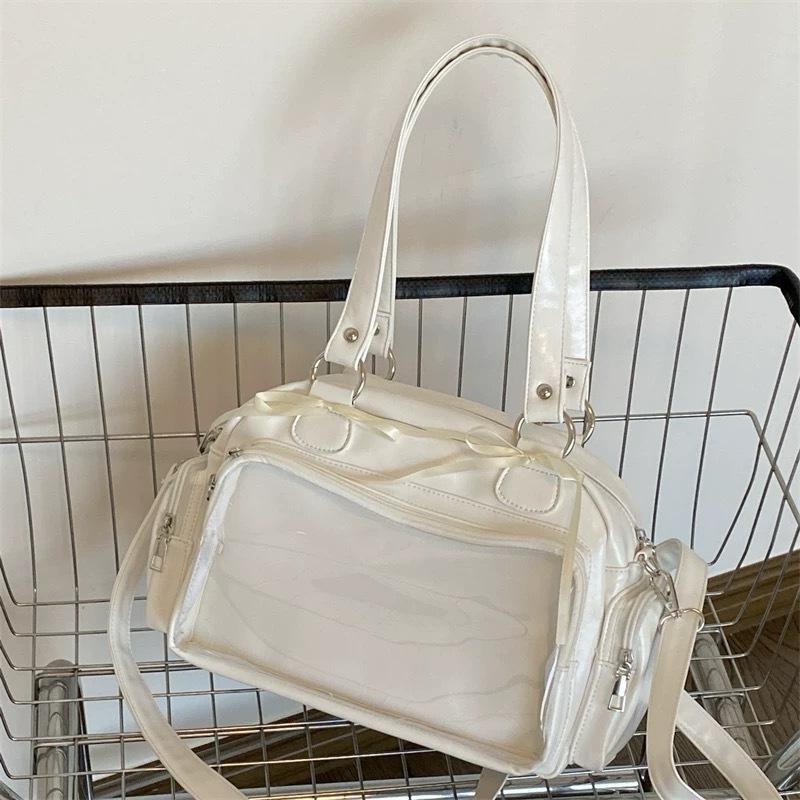 New style handbag with ribb bow decorati, multi-pocket, college styleJKCrossbody Bag S
New style handbag with ribb bow decorati, multi-pocket, college styleJKCrossbody Bag S