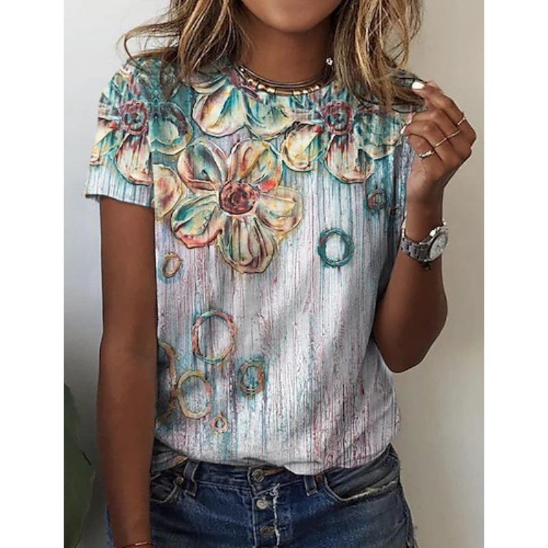 Casual Loose Top Simple Versatile Short Sleeve Fashion Print T-Shirts Women’s XS
Casual Loose Top Simple Versatile Short Sleeve Fashion Print T-Shirts Women’s XS