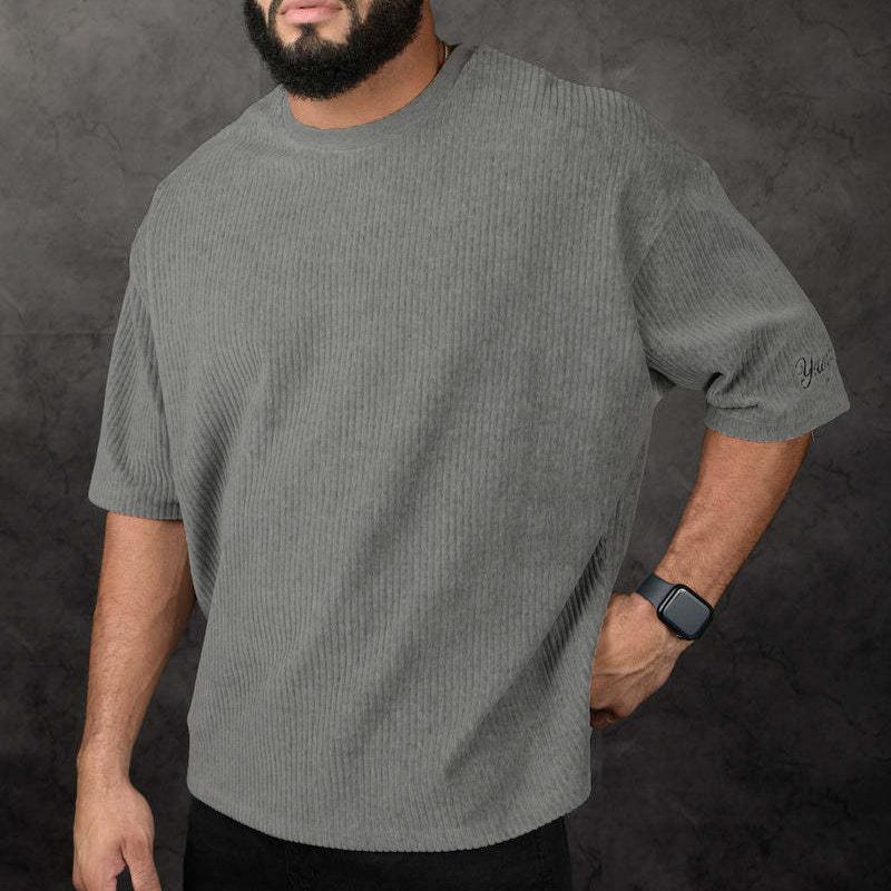 Новая мужская футболка с коротким рукавом из хлопка свободного кроя с круглым вырезом для занятий спортом летом L серый
Новая мужская футболка с коротким рукавом из хлопка свободного кроя с круглым вырезом для занятий спортом летом L серый