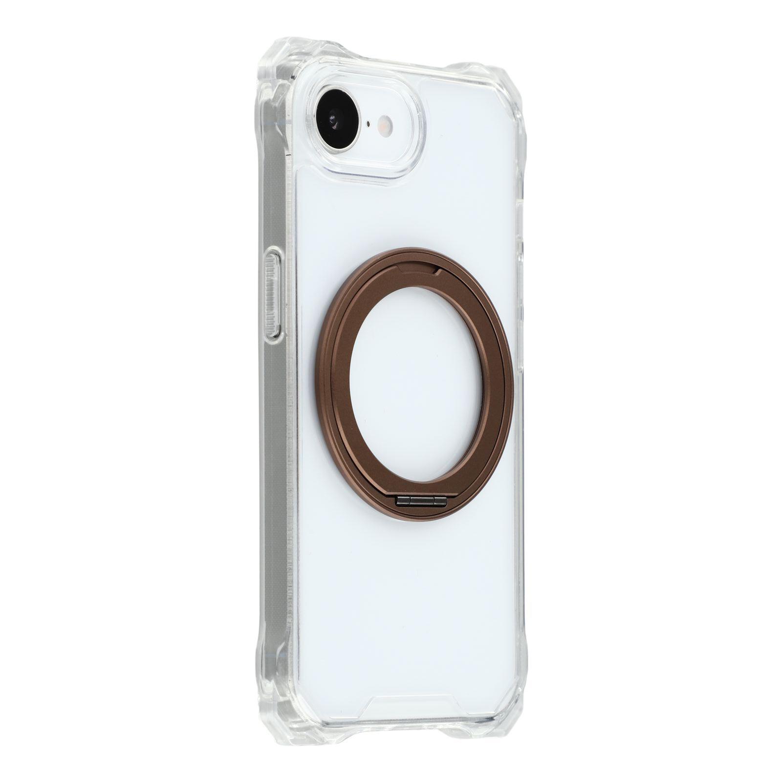 For iPhone 16e Magnetic Case Ring Kickstand TPU+PC Phone Cover Brown
For iPhone 16e Magnetic Case Ring Kickstand TPU+PC Phone Cover Brown