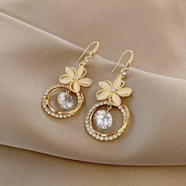Exquisite Opal Flower Earrings For Women Rhinestone Long Tassel Zircon Earring Girls Wedding Party Temperament Jewelry 2026 New
Exquisite Opal Flower Earrings For Women Rhinestone Long Tassel Zircon Earring Girls Wedding Party Temperament Jewelry 2026 New