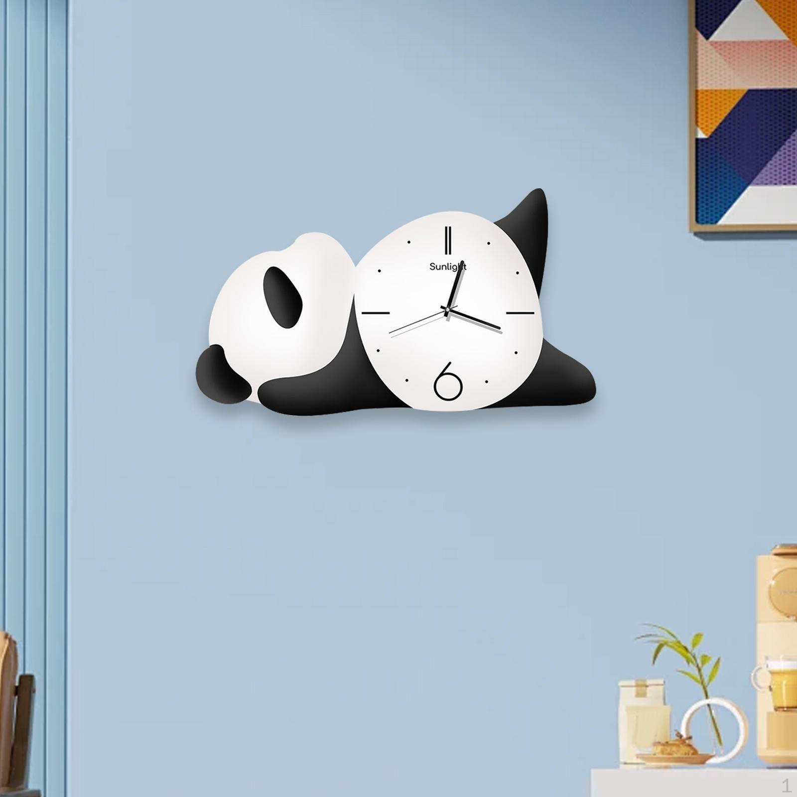 Panda Wall Clock Home Decor Modern Creative Easy to Use Sturdy Hanging Decorative for
Panda Wall Clock Home Decor Modern Creative Easy to Use Sturdy Hanging Decorative for