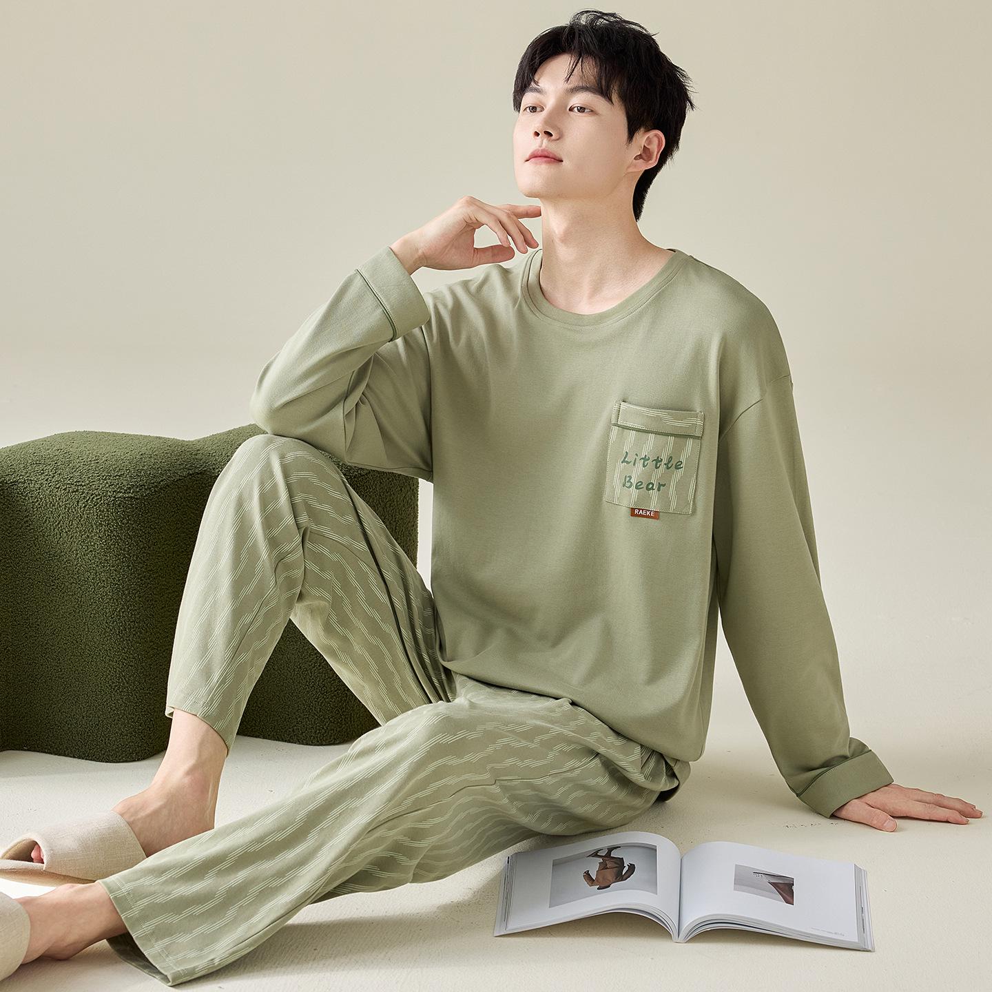 Мужской хлопковый пижамный комплект большого размера - С длинным рукавом и брюками, 100% хлопок, Свободный крой XXXXL
Мужской хлопковый пижамный комплект большого размера - С длинным рукавом и брюками, 100% хлопок, Свободный крой XXXXL