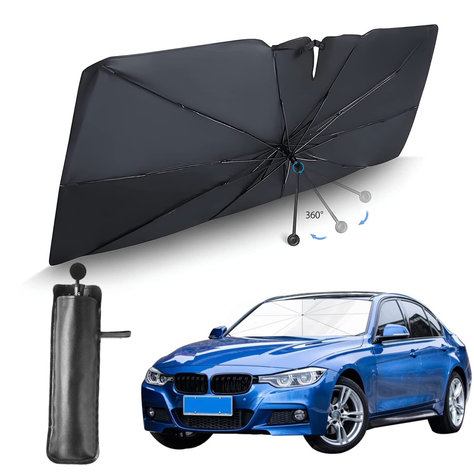 (Improved 2024 Improved Umbrella Pattern) Car Sun Shade with Bendable Middle Pole & Rear 140 x 80cm
(Improved 2024 Improved Umbrella Pattern) Car Sun Shade with Bendable Middle Pole & Rear 140 x 80cm