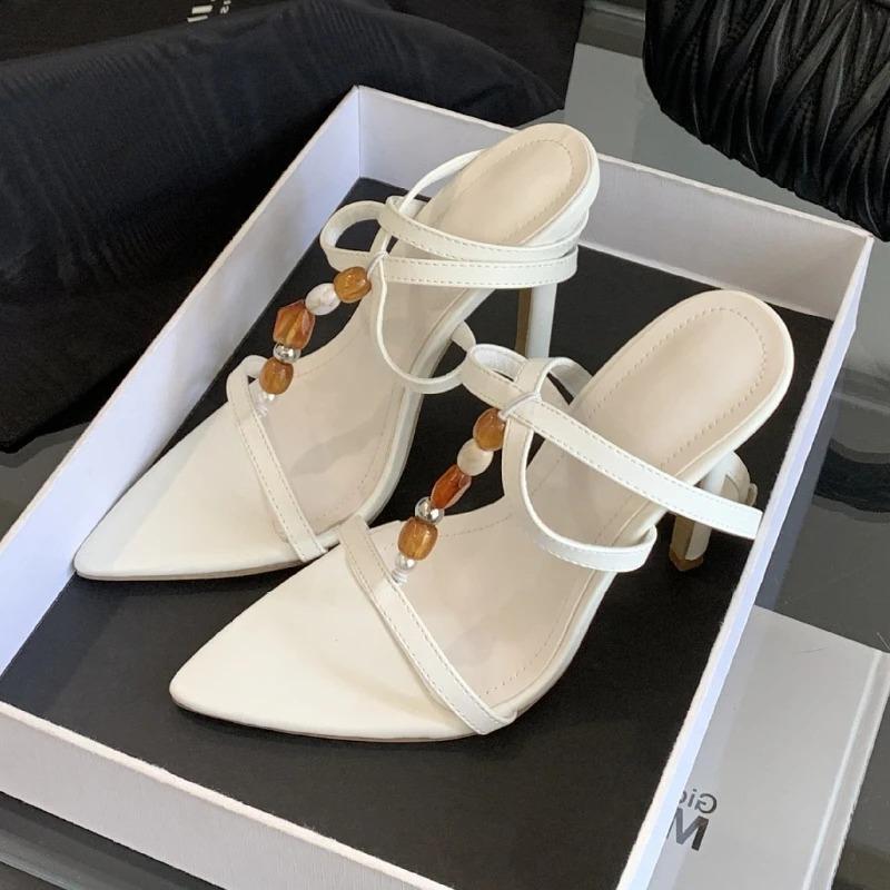 Fashion Elegant String Bead Ankle Strap Buckle Heeled Sandals Women Fashion Pointed Toe Party Dress Shoes Luxury Brand Designer Sandals 42 бежевый
Fashion Elegant String Bead Ankle Strap Buckle Heeled Sandals Women Fashion Pointed Toe Party Dress Shoes Luxury Brand Designer Sandals 42 бежевый