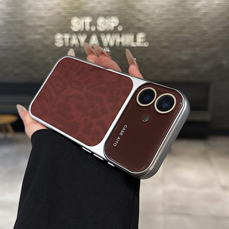Luxury Retro Leopard Pattern Case For iPhone 17 16 15 14 Pro Max 13 Shockproof Large Window Camera Glass Matte Plating Cover iPhone17 кларет
Luxury Retro Leopard Pattern Case For iPhone 17 16 15 14 Pro Max 13 Shockproof Large Window Camera Glass Matte Plating Cover iPhone17 кларет