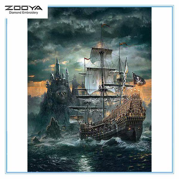 ZOOYA DIY Алмазная картина Вышивка Полный дрель Алмазная мозаика Пиратский корабль Вышивка крестом Домашний декор
ZOOYA DIY Алмазная картина Вышивка Полный дрель Алмазная мозаика Пиратский корабль Вышивка крестом Домашний декор